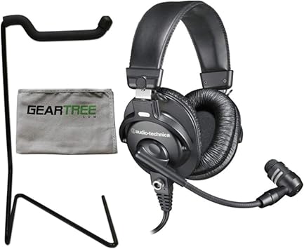 Amazon Com Audio Technica Bphs1 Broadcast Stereo Headset With Mic W Desktop Headphone St Electronics