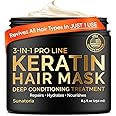 SUNATORIA Keratin Hair Mask - Professional Treatment for Hair Repair, Nourishment & Beauty - Hair Mask for All Hair Types (Go