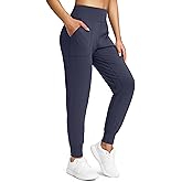 Soothfeel Women's Joggers with Zipper Pockets Petite/Regular/Tall High Waisted Athletic Workout Yoga Pants Joggers for Women