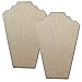 Ikee Design 2Pcs Linen Covered Padded Wood Necklace Display with Easel, MDF Wood Necklace Display, Jewelry Stand Display Necklace Display for Craft Shows, 8 1/4