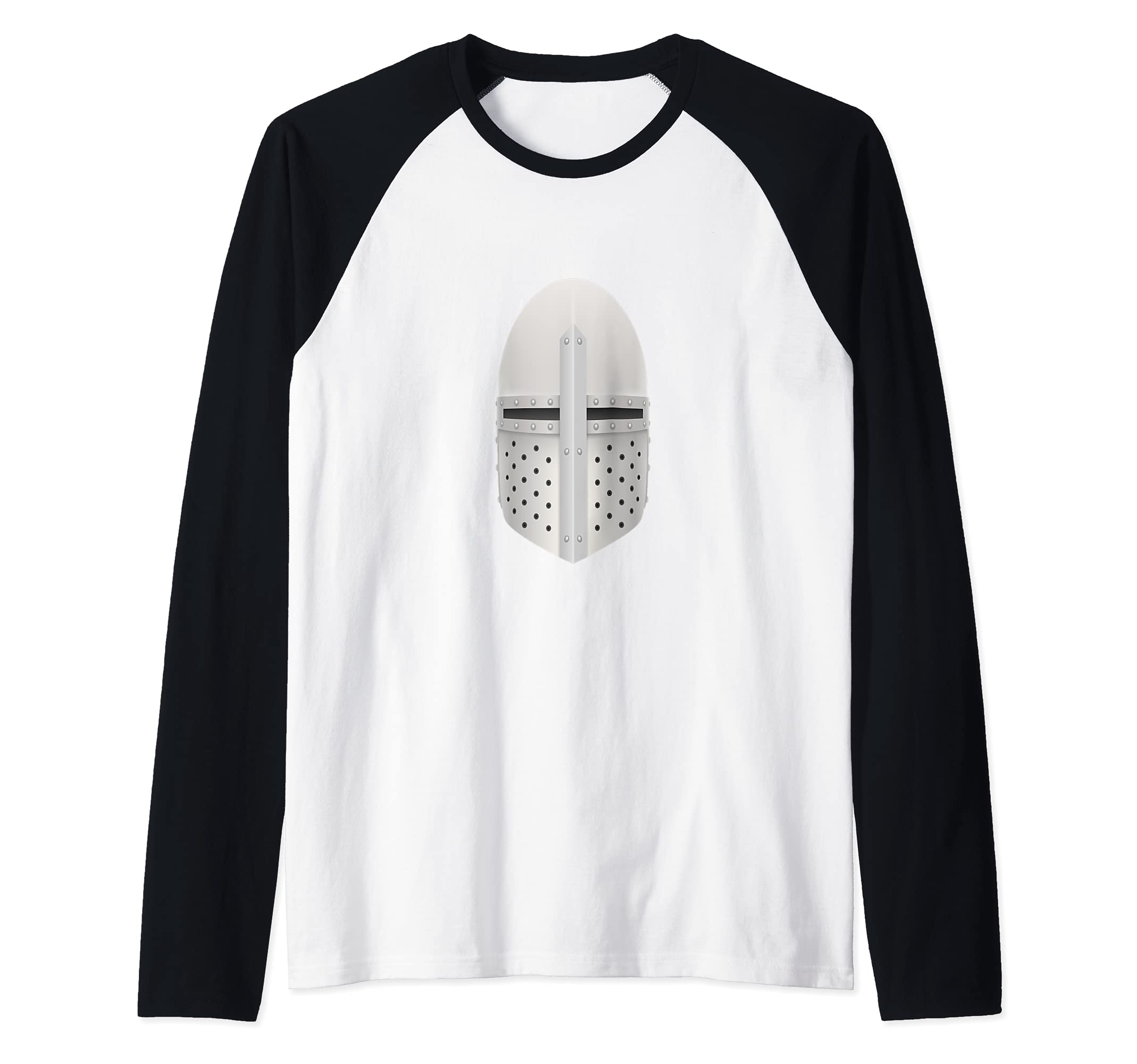 Old Time Metal Helmet Raglan Baseball Tee