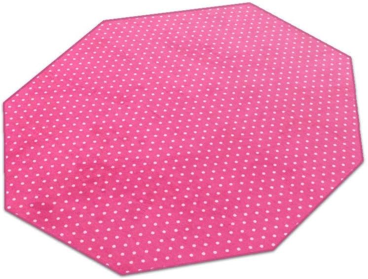 HEVO Vorwerk Bijou Petticoat pink carpet | children's carpet | playground carpet 200 cm octagon special edition