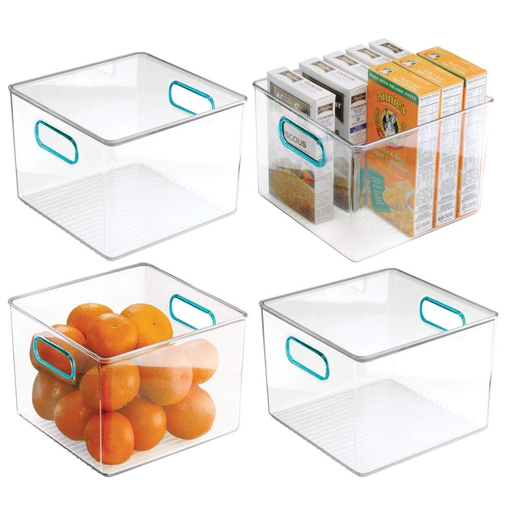 Best Mdesign Food Storage Lid Organizer For Kitchen Cabinet Pantry – Clear