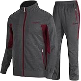 TBMPOY Men's Tracksuits Sweatsuits for Men Sweat Track Suits 2 Piece Casual Athletic Jogging Warm Up Full Zip Sets