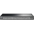 TP-Link 48 Port Gigabit Switch | L2 Managed w/ Console Port | 4 SFP Slots | Limited Lifetime Protection | Support L2/L3/L4 QoS, IGMP and LAG | IPv6 and Static Routing (T2600G-52TS)