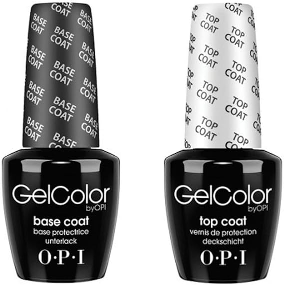 Opi Gelcolor Soak Off Gel Base & Top Coat 0.5 Oz / 15 Ml Each Amazon