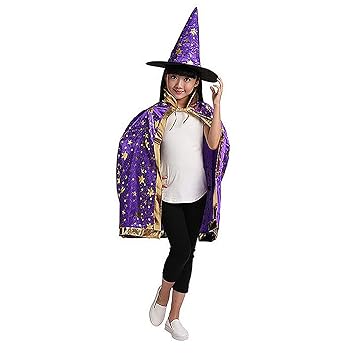 Amazon Co Jp ハロウィン衣装 マント とんがり帽子 2点セット キッズ