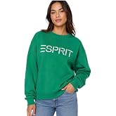 Esprit Women's Green Viral Embroidered Sweatshirt Vintage Style 80's 90's