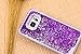 BLLQ S7 Case Funy Flowing Quicksand Stars Liquid Shiny Bling Glitter Sparkle Transparent Crystal Clear Hard PC Cover Case Compatible with Samsung Galaxy S7 (SM- G930F)(S7 Bling Purple)
