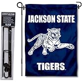 Jackson State Tigers Garden Flag with Pole Stand Holder