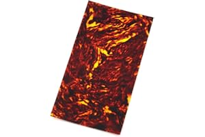 ROZILO Guitar Head Stickers Removable Guitar Headstock Decals For Acoustic Guitars, Bass & Ukuleles Electric Guitar (200mmx100mm) Red Tortoise