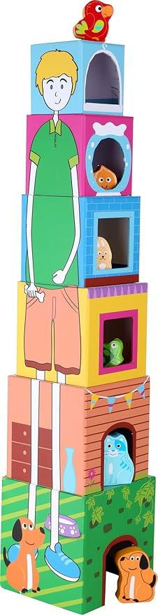 cube en carton a empiler