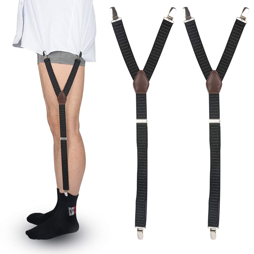 Buy xydstay Shirt Stays for men Adjustable Elastic Shirt Garters, Mens