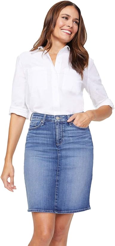 nydj jean skirt