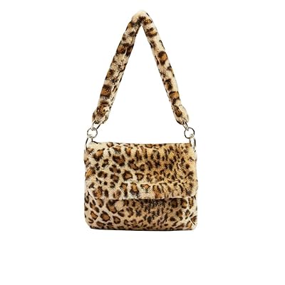 Leopard Print Faux Fur Shoulder Bag for Women Nigeria Ubuy
