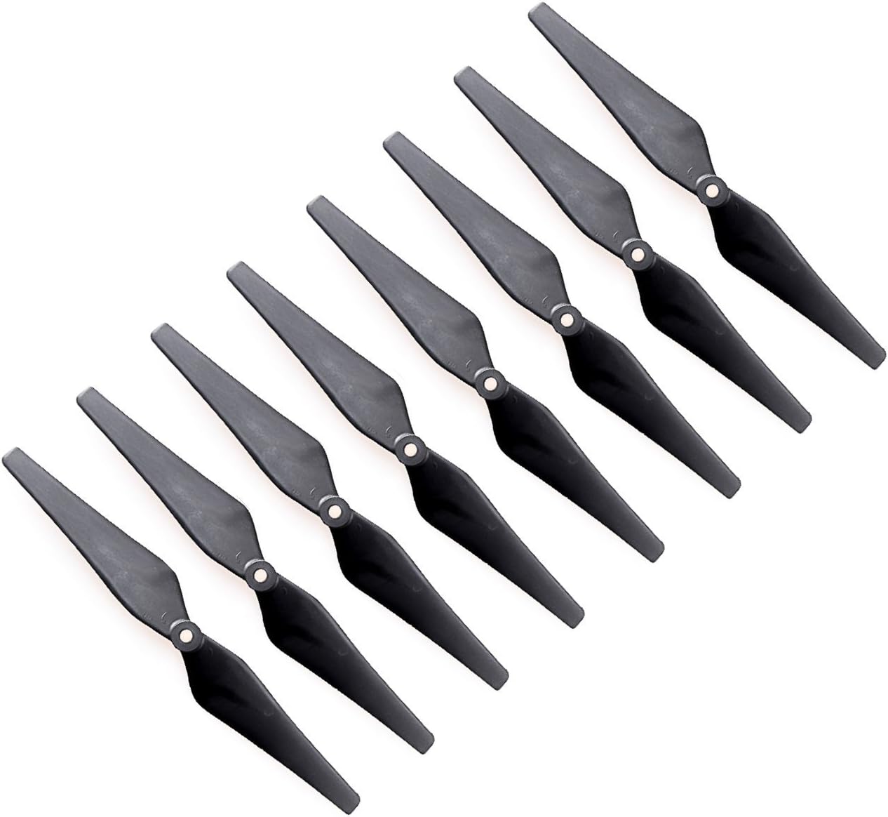RAYCorp Genuine Gemfan 9443 (9.4x4.3) Propellers 8 Pieces(4CW, 4CCW) Black - Glass Fiber Nylon 9.4-inch Quadcopters & Multirotors Props Battery Strap