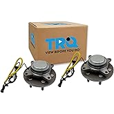 TRQ Front Left and Right Wheel Bearing and Hub Assembly Set 2 Piece Compatible with 18-20 Ford Expedition, F-150, Lincoln Navigator Rear Wheel Drive