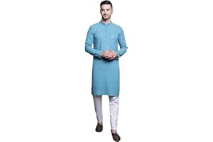 Pro-Ethic Style Developer Mens Indian Traditional Cotton Kurta Sets, Men Kurta Set Indian Wedding Dress (A-117)