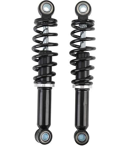 Akozon Front/Rear Shock Absorbers Universal 240mm Shock Absorber Suspension Damper With Air Tank For Motorcycle ATV Off Roader