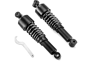 Mofun 11.75" Rear Shocks Lowering Kit Preload Adjustable Compatible with Harley Touring Electra Tour Road Street Glide Road King FLT FLHT FLHR FLTR FLHX 1980-2025 Black