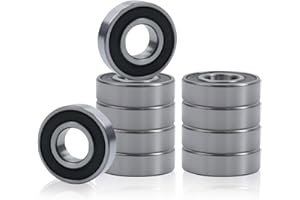 Rannb 6001RS Ball Bearing Double Sealed Deep Groove Ball Bearings 28mm/1.1" Outer Dia - 10pcs