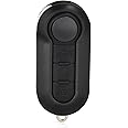 Keymall Keyless Entry Remote 3 Button Flip Key Fob RX2TRF198 Replacement for Fiat 500L MPV/Ducato/Citroen Jumper/Peugeot Boxer 2008-2015 Marelli BSI ID46 2ADFTTRF198 433 MHz
