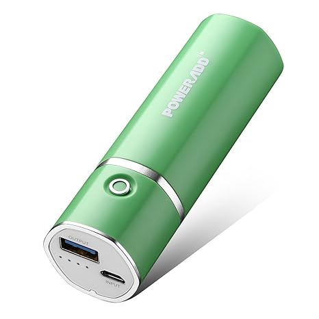 POWERADD Slim 2 Externer Akku Powerbank 5000mAh Power Bank Ladegerät für Smartphone, Handy, MP3,ipad, iPhone, Sumsung Galaxy,
