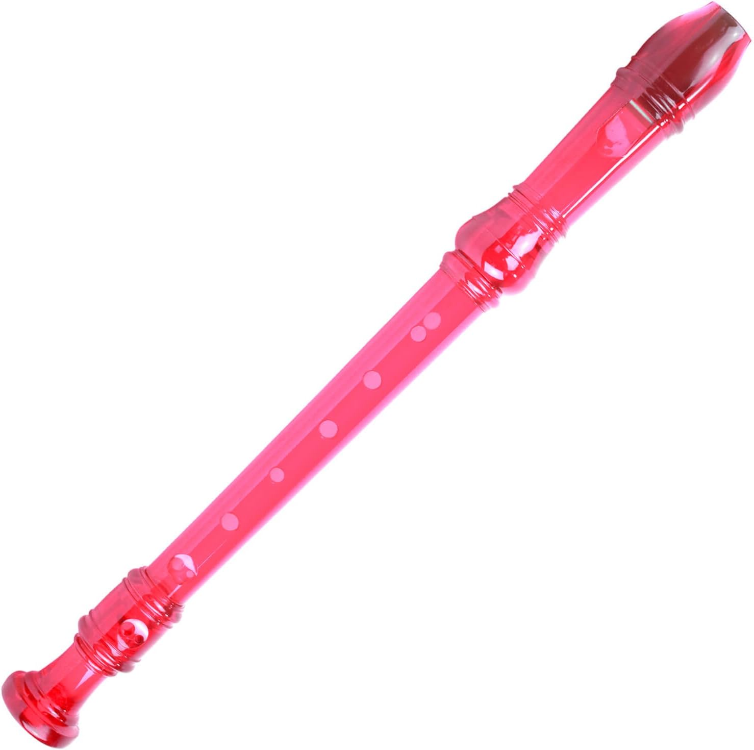 TIGER REC7-PK Descant/Soprano School Recorder with Bag, Cleaning Rod and Fingering Chart, English/Baroque Fingering - Pink - Image 3