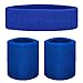GOGO Sweatband Set Sports Athletic Exercise Headband Wristband Set