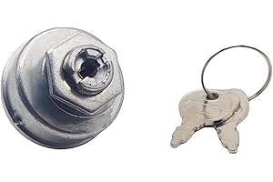AM102551 504-01312 Lawn Mower Ignition Switch with 3 Position 2 Keys 5 Terminals Compatible with Toro Oregon John Deere Exmar