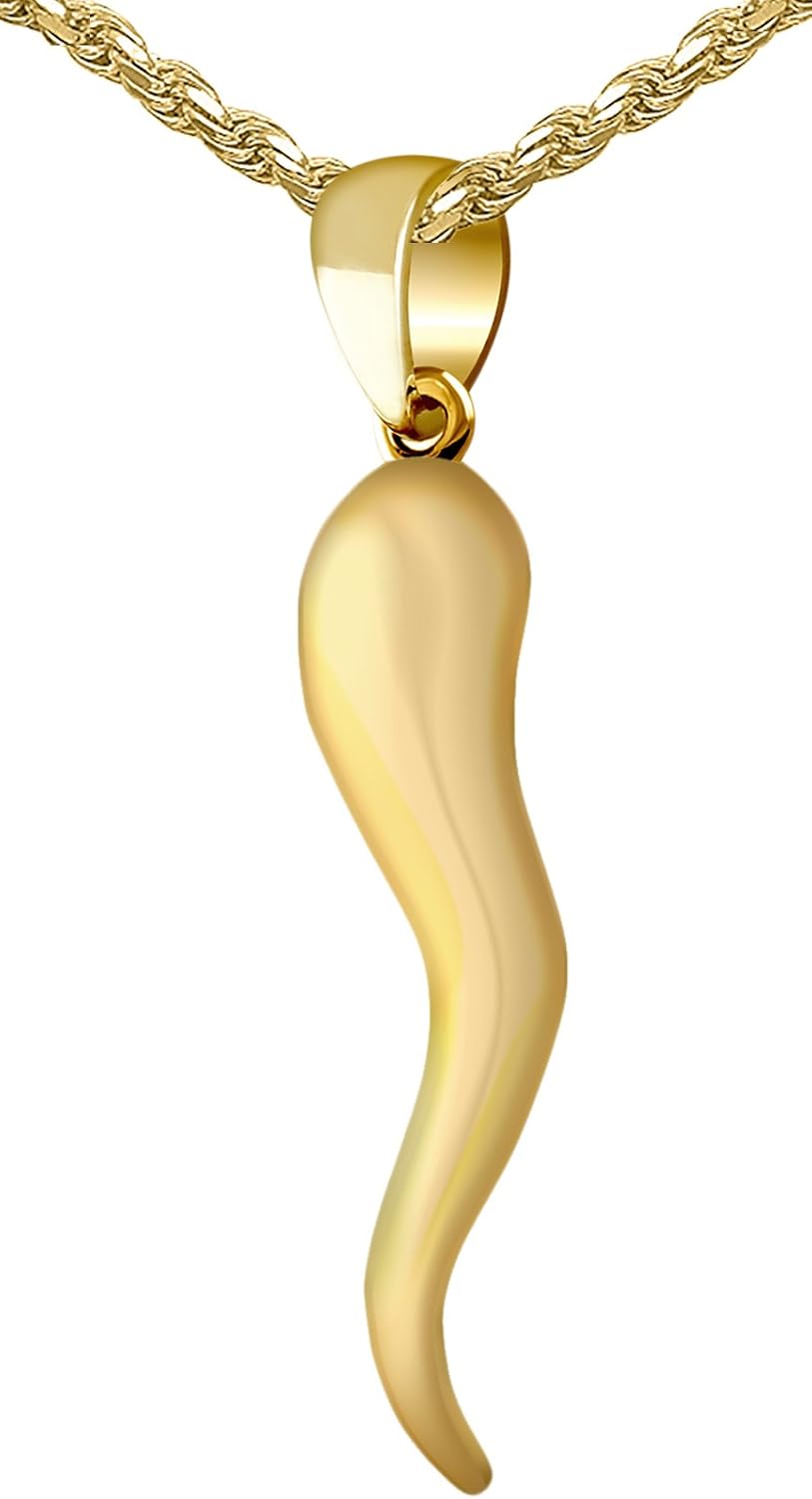 14k Gold Horn Necklace Shop, 42% OFF 