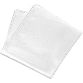 Men's Satin Pocket Square,Solid Color Men’s Handkerchief,12"x12" Formal Suit Accessory,Handcrafted for Weddings, Proms (White)