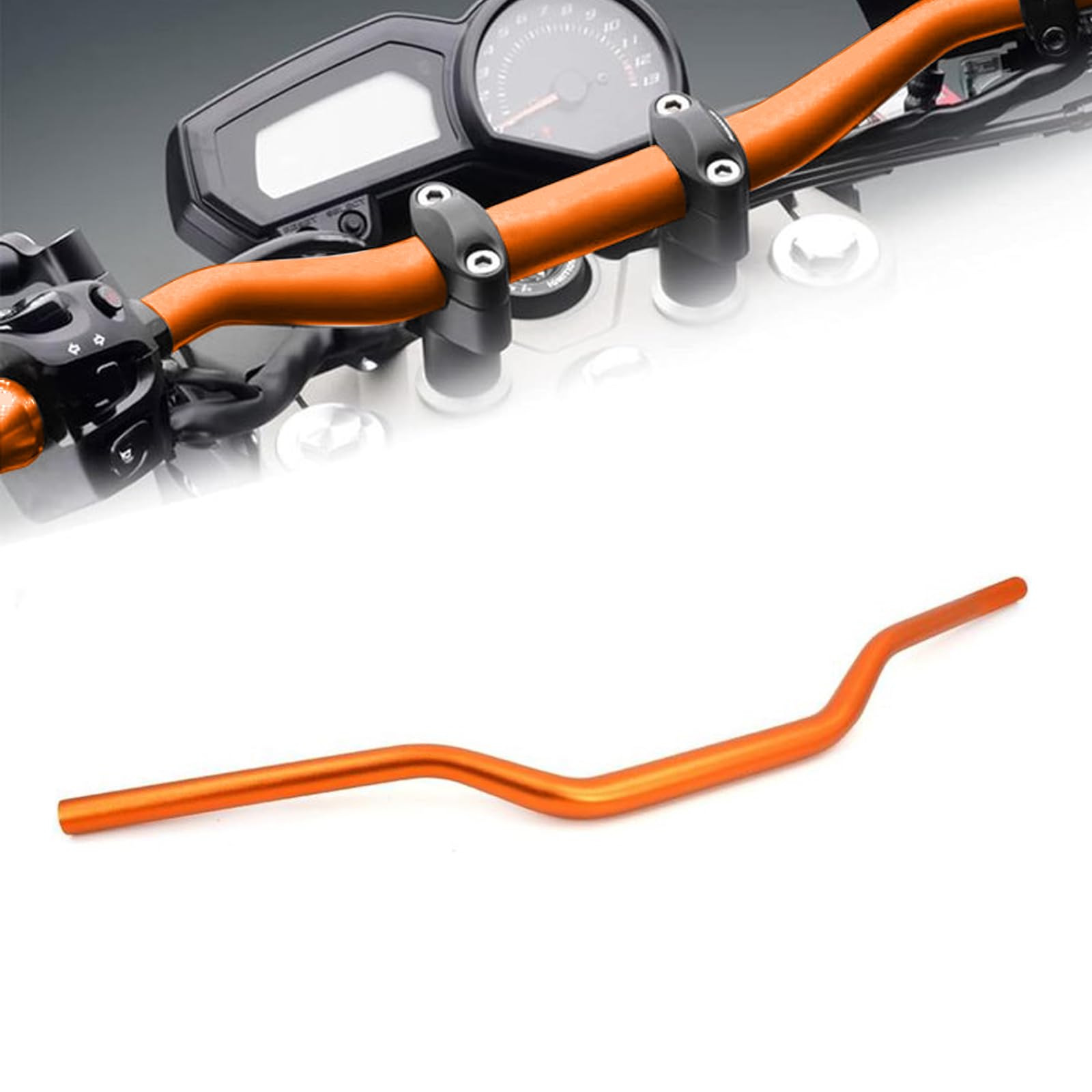 1 1/8" 28mm Motorcycle Handle bars Handle Tubes - EXC EXCF SX SXF SXS XC XCR XCW XCF - Orange