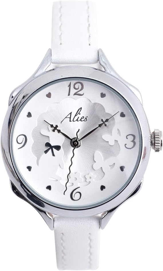Amazon Alies アリエス 腕時計 レディース ガールズ ウサギ 本革ベルト 日本製クオーツ ギフトbox付き シルバー レディース腕時計 腕時計 通販