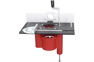 4Pcs Woodworking Flip Plate Kit, Aluminum Alloy Router Plunge Base Router Lift DIY Tools with Flip Board, Lifting Base, Backe