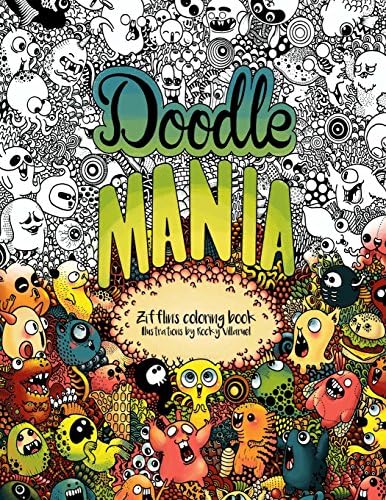 Doodle Mania: Zifflin's Coloring Book: Volume 4