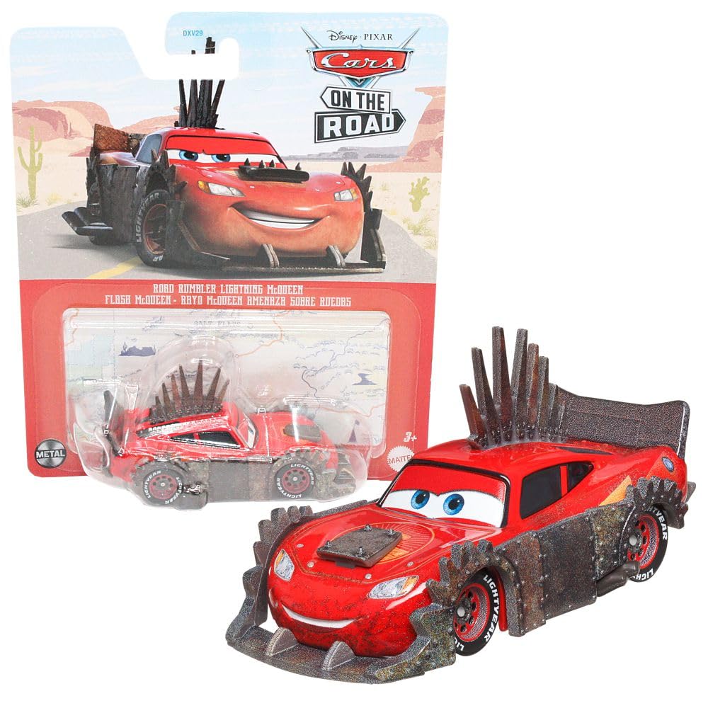 Mattel Vehicles Racing Style Disney Cars Die Cast 1:55 Car, Type: Lightning Road Rumbler — image 1
