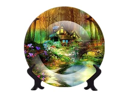 Ggsolution Rare Handcrafted 3D Ceramic Designer Decorative Plate with Stand