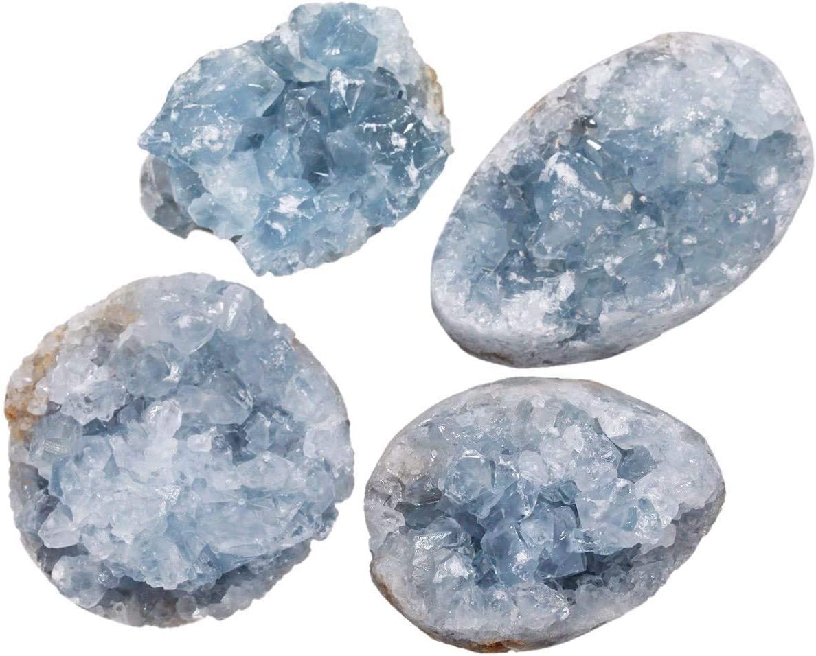 Namvo Natural Rough Raw Blue Crystal Bar Gemstone Cluster Specimen Mineral Healing Crystal Point Stone Reiki Chakra Home Decor Irregular Shaped - Image 3