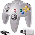 Wireless N64 Controller for Switch(1,2), 2.4GHZ Wireless N64 Remote Joystick Controller Gamepad Compatible with N64 Console, 