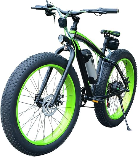 h j elektro offroad mountainbike 26 zoll schneereifen elektro fahrrad geschwindigkeit bis zu 30 km h mit beleuchtung und lautsprechern 36 v 350 w wechselakku amazon de kuche haushalt