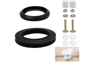 UHEGDRR RV Toilet Seal Kit for Thetfords Aqua Magic Style Plus, Style Lite, Style II & Residence RV Toilets, 34120 Waste Ball Seal Kit Replacement Parts with Mounting Hardware Kit, 2 in 1 Camper Set