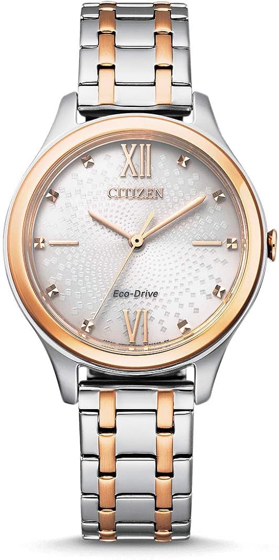 Citizen Wrist Watch Ladies Eco-Drive Bracelet Wr50, Two Tone