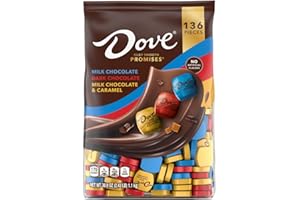 DOVE PROMISES Milk, Dark and Milk & Caramel Assorted Chocolate Candy, 136 Ct Bulk Bag