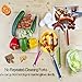 Startostar 9pcs Marshmallow Roasting Sticks, Set of 4 Telescoping Hot Dog Forks Smores Skewers | Canvas Bag, 4 Exchangeable Heads 30 Inch for Campfire,Camping,Picnic,Patio Fire Pit