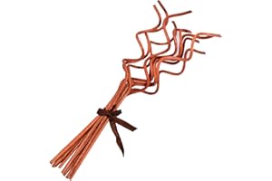 Aeeteek 10 Pcs Reed Diffuser Sticks Set 3mm*22cm Natural Rattan Wood Stick 9 Inch Essential Oil Aroma Replacement Incense Sticks for Home Fragrance (Brown)