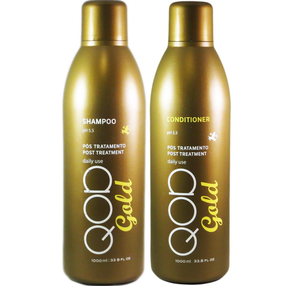 QOD Gold Post Keratin Treatment Shampoo and Conditioner