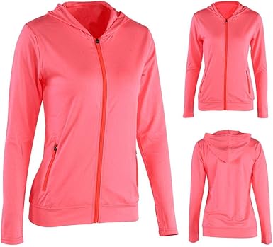 ladies lightweight zip up hoodies