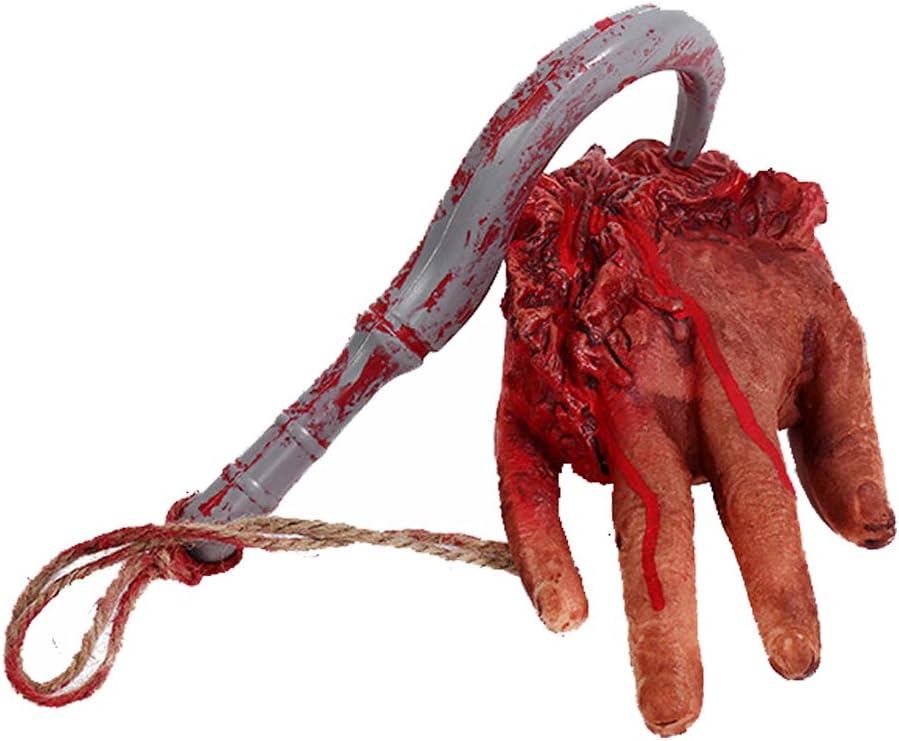 XONOR Halloween Fake Bloody Severed Hands Feet Broken Body Parts for Haunted House Halloween Zombie Party Decorations (7 Pcs) - Image 4