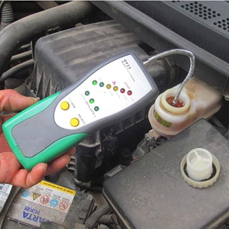 Bremsflüssigkeitstester Bremsflüssigkeitsprüfer brake fluid Tester Ölinspektion Schwanenhals-Detektor Ton und Licht Doppelala